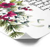 Bijbelvers Peter Poinsettia KerstPoster Poster (Hoek)