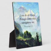 Bijbelvers, Phil 4:13, ik kan alles doen... Fotoplaat (Zijkant)