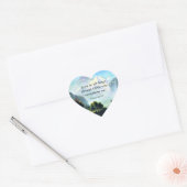 Bijbelvers, Phil 4:13, ik kan alles doen... Hart Sticker (Envelop)