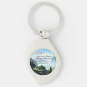 Bijbelvers, Phil 4:13, ik kan alles doen... Sleutelhanger (Voorkant)