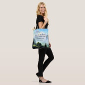 Bijbelvers, Phil 4:13, ik kan alles doen... Tote Bag (Op model)