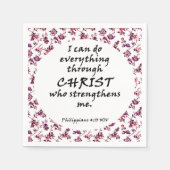 Bijbelvers Philippians Square Servet (Voorkant)