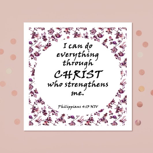 Bijbelvers Philippians Square Servet