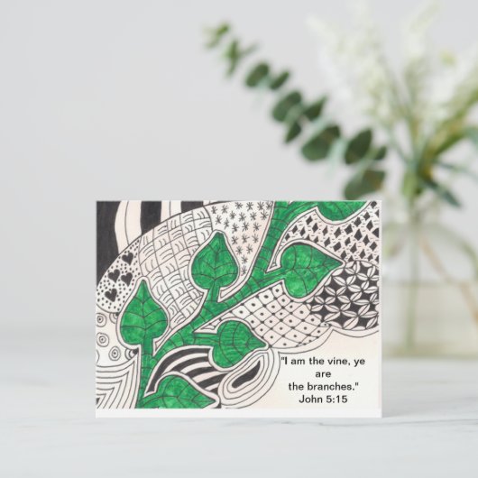 Bijbelvers Post Kaart (Staand voorkant)