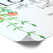 Bijbelvers "Proverbs Floral"-poster Poster (Hoek)