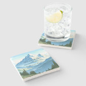 Bijbelvers Psalm 121:1-2 Stenen Onderzetter (Zijkant)