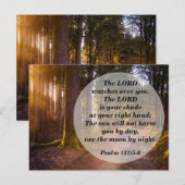 Bijbelvers Psalm 121:5 De Heer waakt over U Briefkaart (Voorkant / Achterkant)