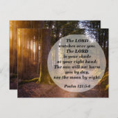 Bijbelvers Psalm 121:5 De Heere waakt over u Briefkaart (Voorkant / Achterkant)