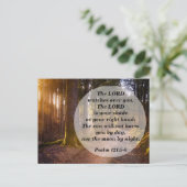 Bijbelvers Psalm 121:5 De Heere waakt over u Briefkaart (Staand voorkant)