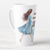 Bijbelvers Psalm 23:4 Latte Mok (Linkerhoek)