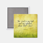 Bijbelvers, Psalm 27:1 Magneet (Voorkant / Achterkant)