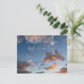 Bijbelvers Psalm 46:10 Briefkaart (Staand voorkant)