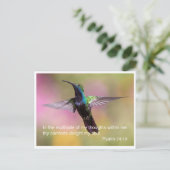 Bijbelvers - Psalm 94 vers 19 Briefkaart (Staand voorkant)