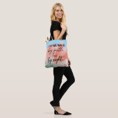 Bijbelvers Psalm Bloemendraagtas Tote Bag (Op model)
