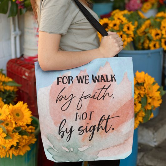 Bijbelvers Psalm Bloemendraagtas Tote Bag