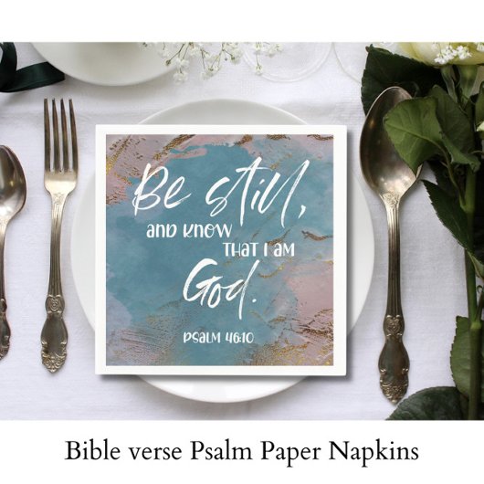 Bijbelvers Psalm Paper Napkins Servet