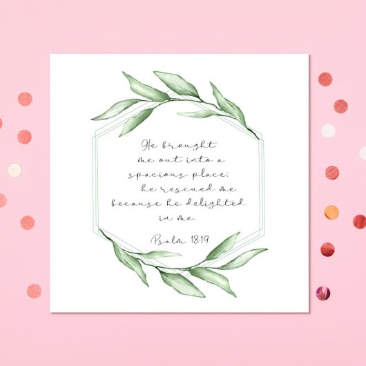 Bijbelvers Psalm Paper Napkins Servet