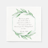 Bijbelvers Psalm Paper Napkins Servet (Voorkant)
