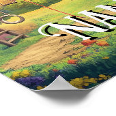 Bijbelvers Quote Boys Forest Playground Kinder kun Poster (Hoek)