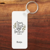 Bijbelvers Rechthoekige Sleutelhanger (Achterkant)