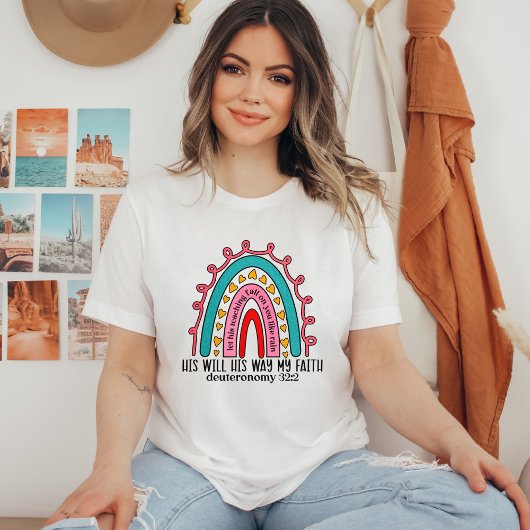 Bijbelvers regenboog schriftuur t-shirt