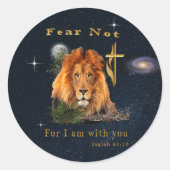 Bijbelvers Ronde Sticker (Voorkant)