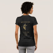 Bijbelvers Schrift 2-zijdig T-shirt (Achterkant volledig)