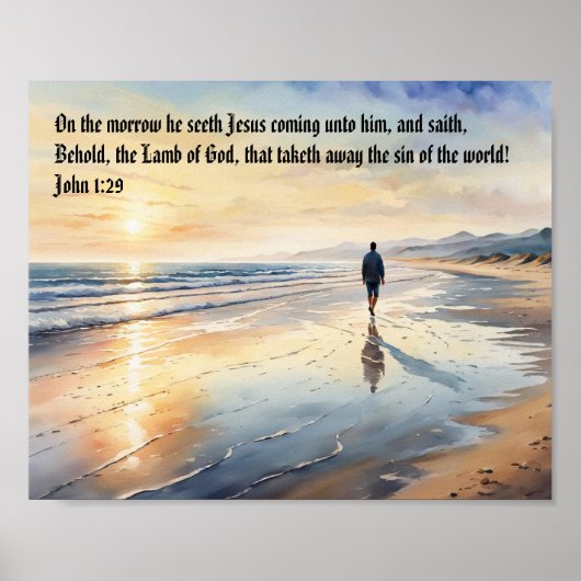 Bijbelvers Sjabloon, Waarde Poster Papier (Matte) (Voorkant)