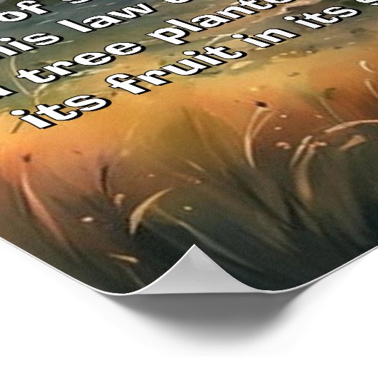 Bijbelvers Sjabloon, Waarde Poster Papier (Matte) (Hoek)