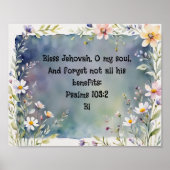 Bijbelvers Sjabloon, Waarde Poster Papier (Matte) (Voorkant)