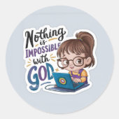 Bijbelvers sticker (Voorkant)