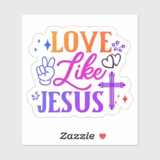 Bijbelvers Stickers van liefde en geloof (Vel)