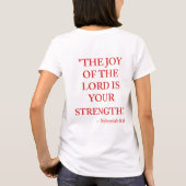 Bijbelvers T-shirt Nehemia 8:10 (Achterkant)