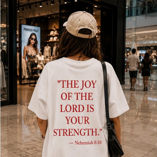 Bijbelvers T-shirt Nehemia 8:10