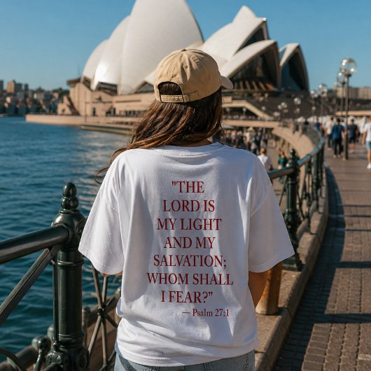 Bijbelvers T-shirt Psalm 27:1
