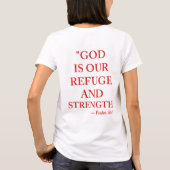 Bijbelvers T-shirt Psalm 46:1 (Achterkant)