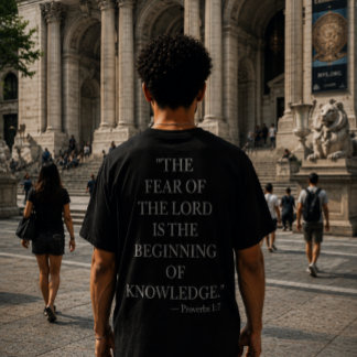 Bijbelvers T-shirt Spreuken 1:7