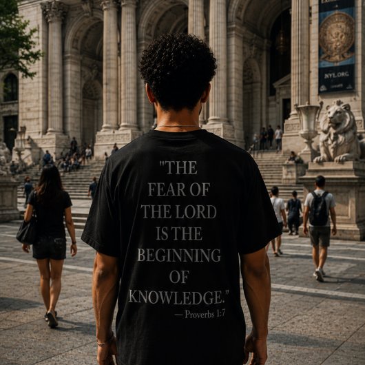 Bijbelvers T-shirt Spreuken 1:7