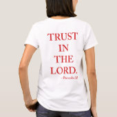Bijbelvers T-shirt Spreuken 3:5 (Achterkant)