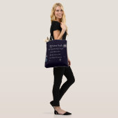 Bijbelvers Tote Bag (Op model)