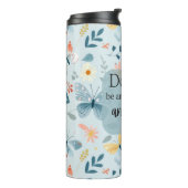 Bijbelvers Tumbler - "Wees niet bezorgd" (Fil 4:6) Thermosbeker (Gedraaid links)