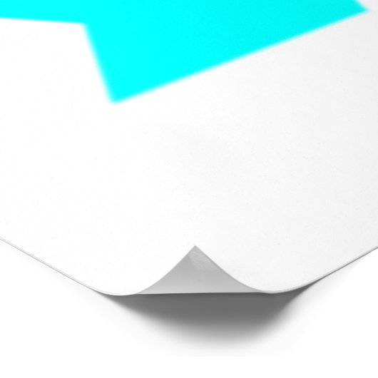 Bijbelvers turkoois | Archief zwaargewicht papier Poster (Hoek)