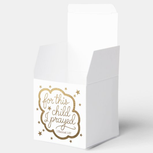 Bijbelvers uit 1 Samuel 1:27 Bedankdoosjes (Geopend)