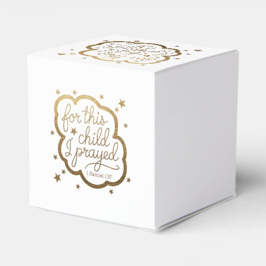 Bijbelvers uit 1 Samuel 1:27 Bedankdoosjes (Achterkant)