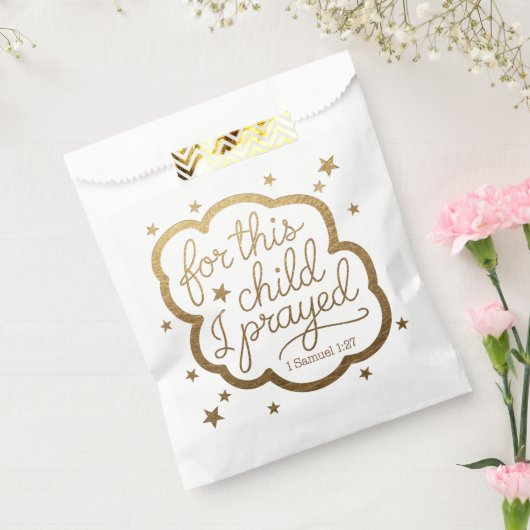 Bijbelvers uit 1 Samuel 1:27 Bedankzakje (Gezegeld)