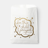 Bijbelvers uit 1 Samuel 1:27 Bedankzakje (Voorkant)