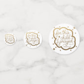 Bijbelvers uit 1 Samuel 1:27 Confetti (Achterkanten)