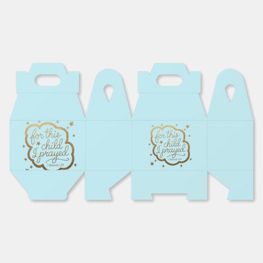 Bijbelvers uit 1 Samuël 1:27 Gunstbox Bedankdoosjes (Ongevouwen)