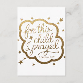 Bijbelvers uit 1 Samuel 1:27 Informatiekaartje