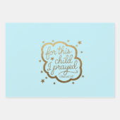 Bijbelvers uit 1 Samuel 1:27 Inpakpapier Vel (Voorkant)